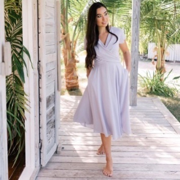 Gal Meets Glam Dresses & Skirts - Gal meets Glam seraphina crossover midi dress